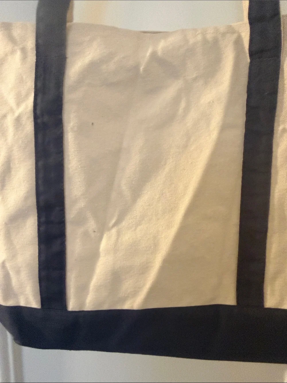 MLB Beige and Black Canvas Tote Bag with Citi Logo